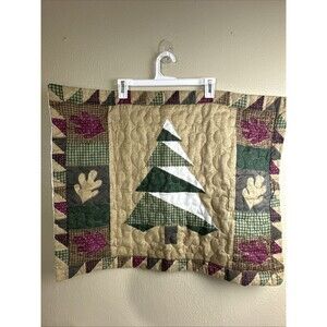 Rustic Valance Primitive 60" x 18" 2sets= 4 Pcs. 1 Pillow Case Pine Tree 29”x22”